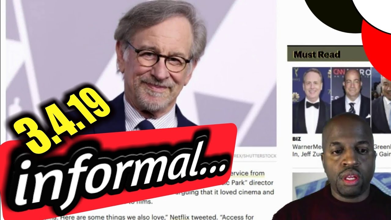 Countering the #1 Captain Marvel fallacy / Spielberg vs Netflix / Truth = Evil – informal… 3/4/19