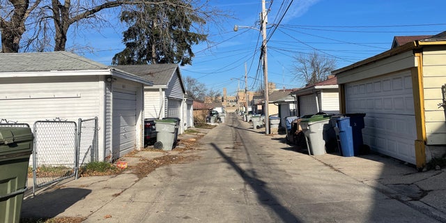 The street behind Darrell Brooks' Milwaukee home, where he filmed part of a music video that also featured the red SUV believed to have been used to mow down parade participants in Waukesha Sunday.