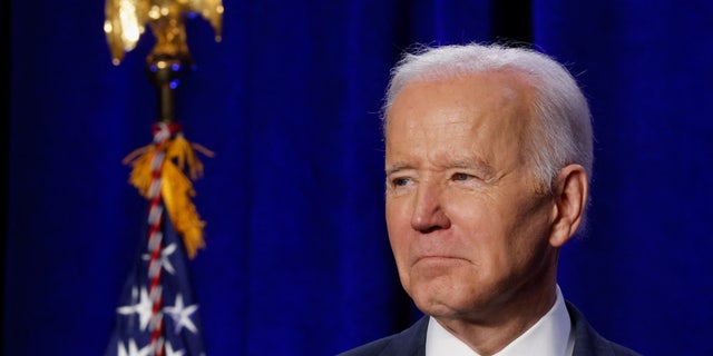 President Biden is seen at the House Democratic Caucus Issues Conference in Philadelphia, March 11, 2022. (Reuters)