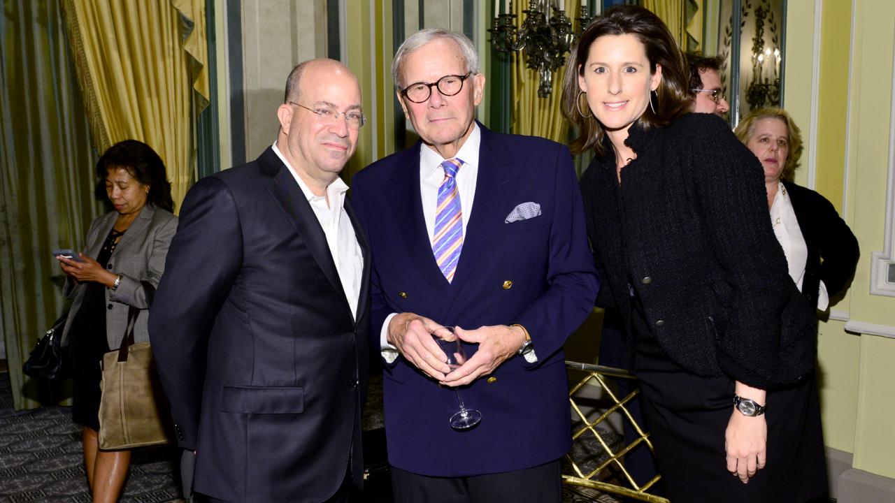 NEW YORK, NY - MAY 17: Jeff Zucker, Tom Brokaw and Allison Gollust attend Reporters Committee for Freedom of the Press 2016 Freedom of the Press Awards at The Pierre on May 17, 2016 in New York City. (Photo by Jared Siskin/Patrick McMullan via Getty Images)