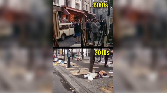 [VIDEO] Look At This Shocking Side-by-Side Footage of Paris in the 1960s versus 2010s