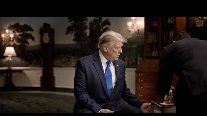 [VIDEO] It’s Fascinating to See What President Trump Does 1-Minute Before an Interview Starts