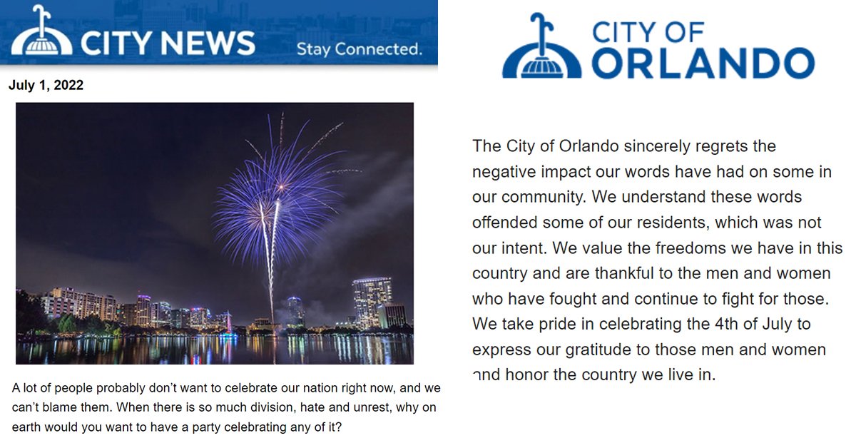 Orlando Promotes Fireworks By Saying People ‘Probably Don’t Want to Celebrate Our Nation Right Now’ Because It’s Full of ‘Hate’