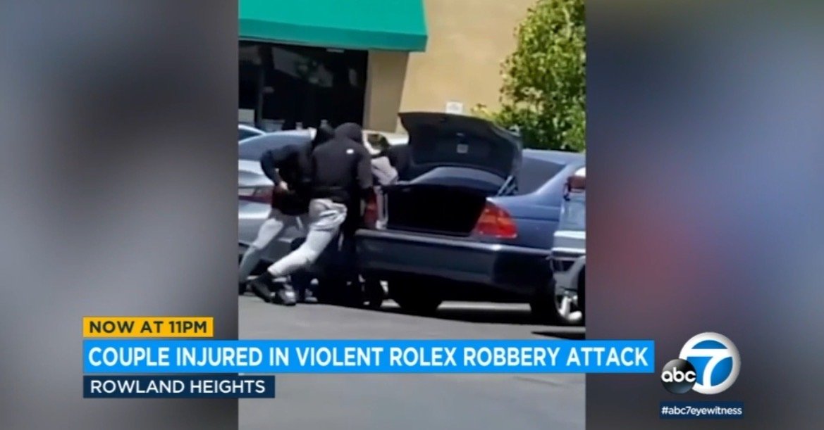 SoCal: Armed Robbers Pistol Whip Asian Couple, Rob Man of $60,000 Rolex in Broad Daylight Attack (VIDEO)