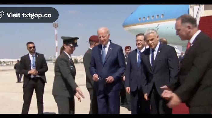 [VIDEO] Folks Rush to Help Biden, Who Mumbles, “What Am I Doing Now?” Moments After Landing in Israel