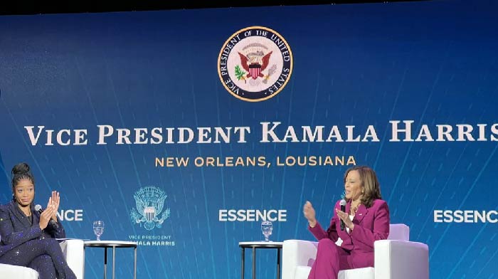 Poor Ol’ Kamala Can’t Catch a Break … Can You Spot What’s Wrong On This Stage?