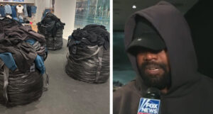 Kanye West Gap clothes trash bags