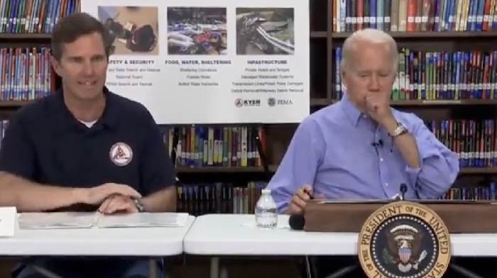 [VIDEO] What Was THAT? Joe Biden Lets Out The Most Nasty-Sounding Cough in Kentucky