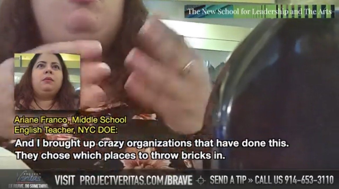 Project Veritas: NYC Middle School Teacher Encourages Students to Engage in Political Violence, Throw Bricks at People with Opposing Views (VIDEO)