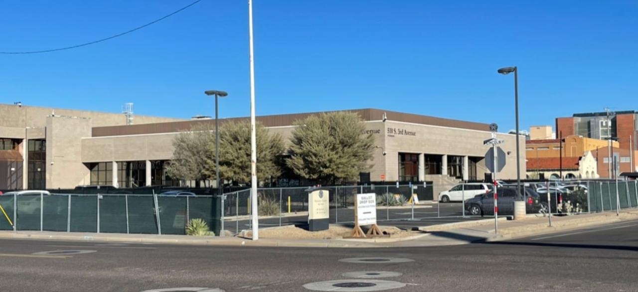 Maricopa County Elections Center DropBox Concealed With Tarp – Heavily Armed Maricopa County Sheriff’s Deputies Assigned To Watch Dropboxes And Prevent Patriots From Observing Or Recording Potential Fraud