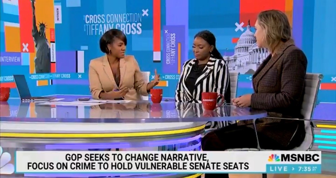 MSNBC’s Tiffany Cross: “There Have Been a Spike in Homicides That Has Nothing to do With Democrat Policies, Of Course” (VIDEO)