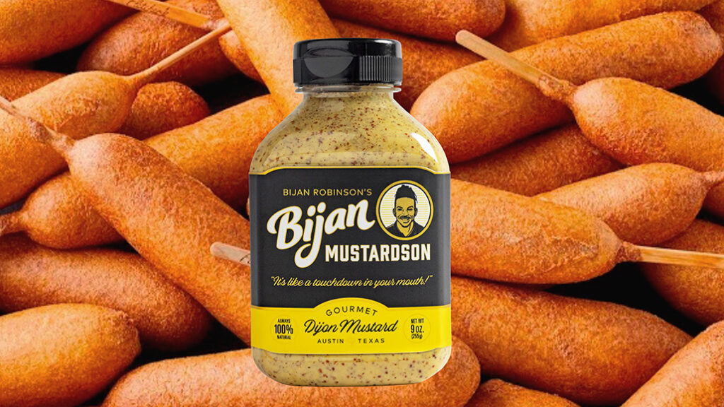 Bijan Robinson’s NIL Mustard Makes State Fair Of Texas Debut With Legendary Corn Dog Collaboration