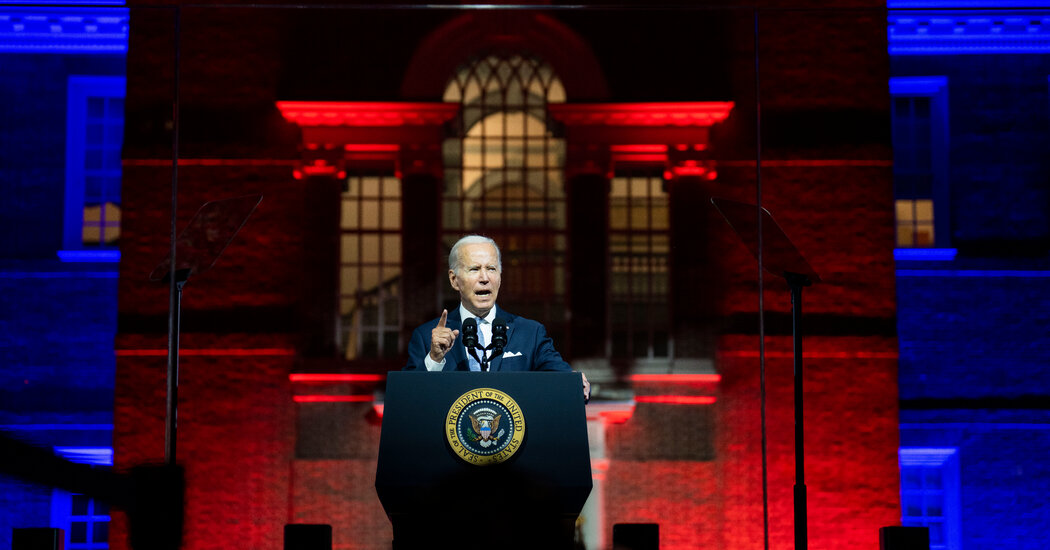 Read the Full Transcript of Biden's Speech in Philadelphia - The New York Times