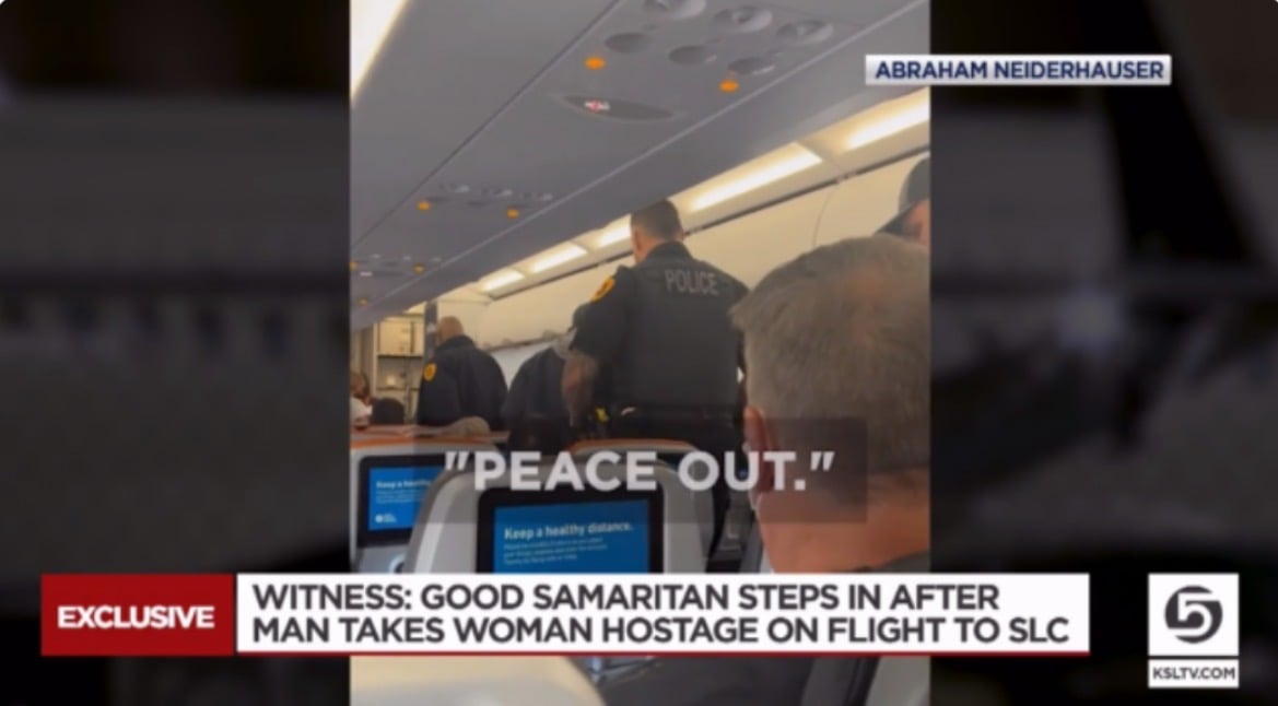 Man Holds Woman Hostage with Razor Blade on Plane Headed to Salt Lake City