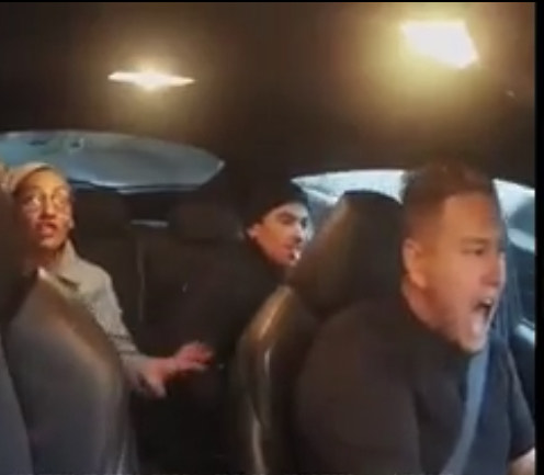 Uber driver saves the day from two robbers.