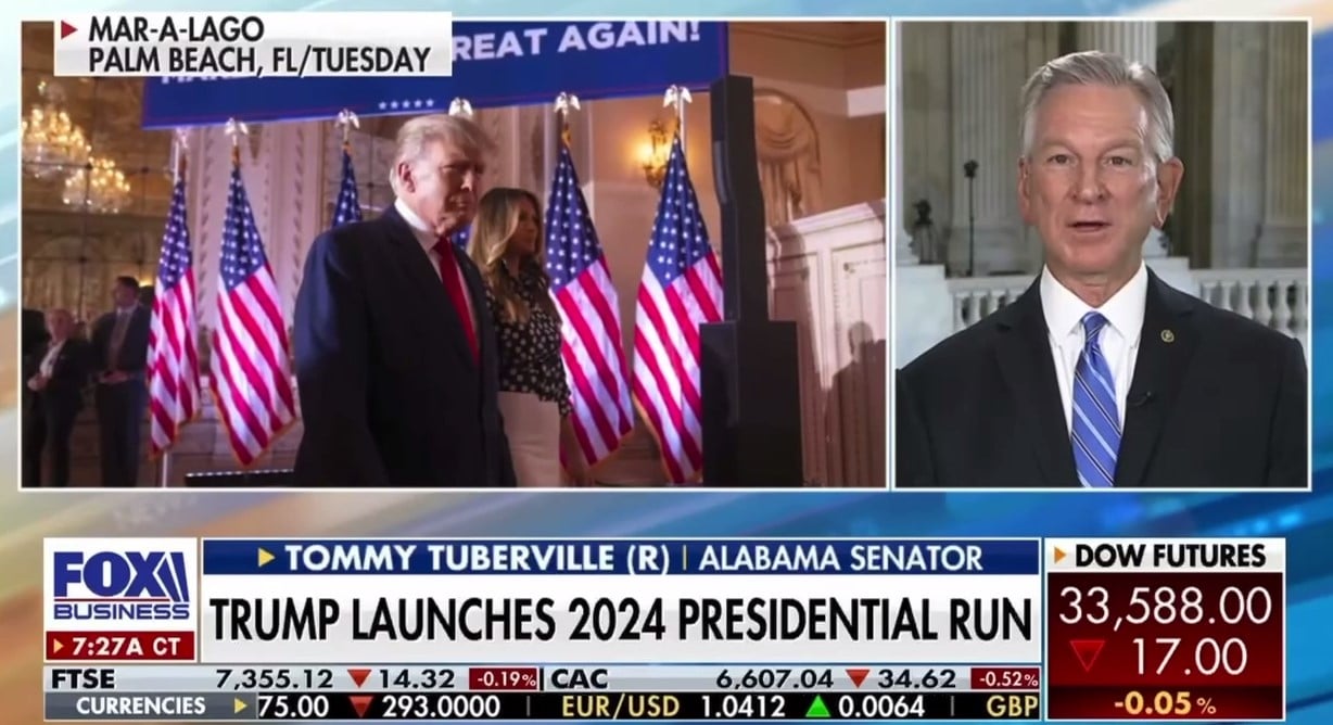 Senator Tommy Tuberville on if He Will Support Donald Trump: “100%… He Had this Country Going in the Right Direction” (VIDEO)