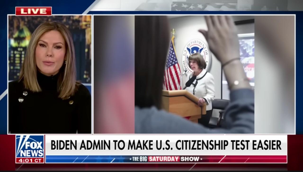 Biden Administration Aims To Lower Standards Of U.S. Naturalization Test For Citizenship Applicants