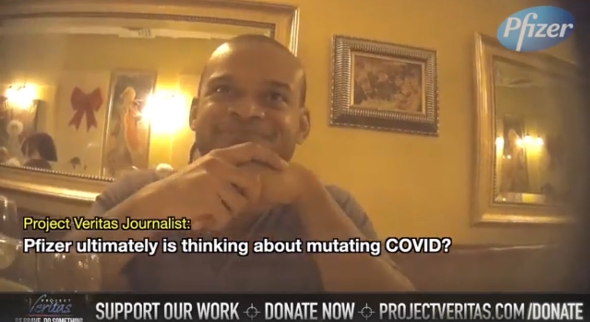 BREAKING: Project Veritas: Pfizer Exploring “Mutating” Covid-19 Virus Via ‘Directed Evolution’ To Continue Profiting From Vaccines (VIDEO)