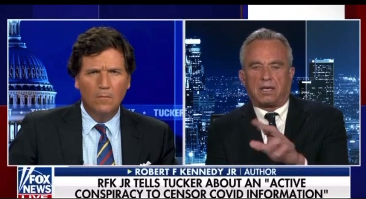 Robert F. Kennedy Joins Tucker Carlson to Discuss Lawsuit Against Trusted News Network (VIDEO)
