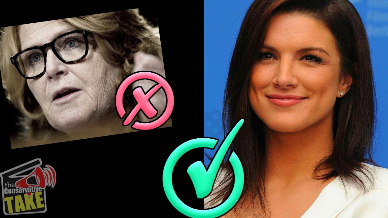 Gina Carano is called a nazi by a leftist!