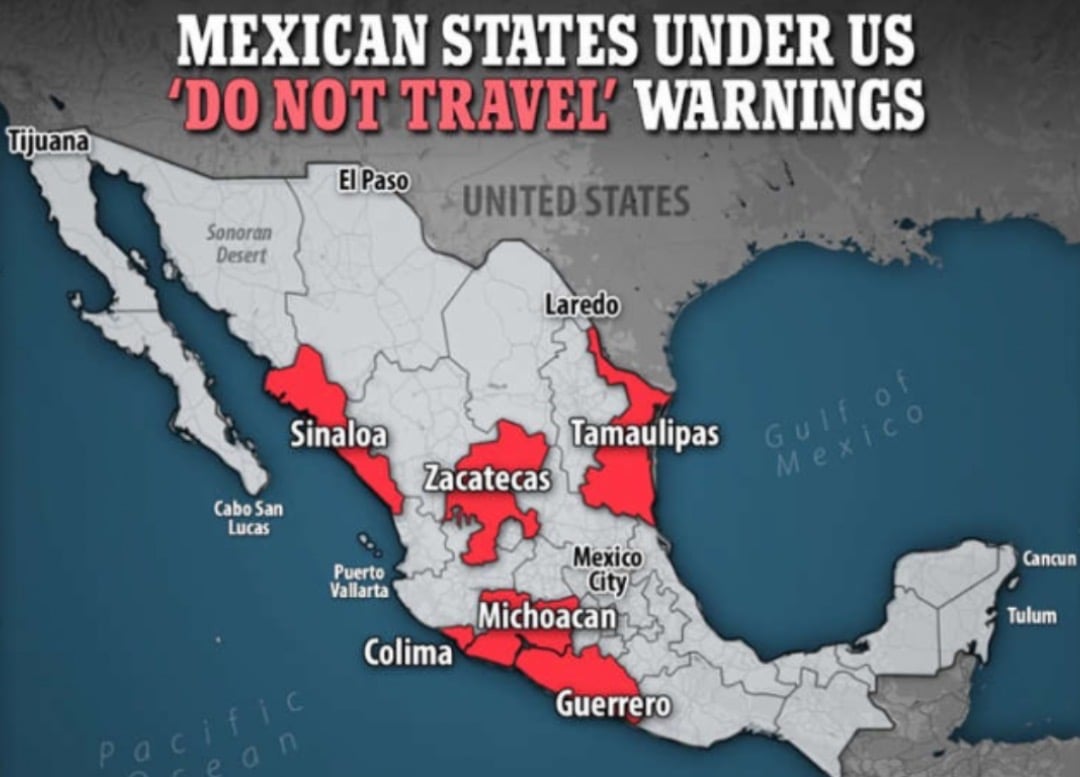 State Department Urges US Citizens to Avoid Travel to Parts of Mexico Ahead of Spring Break Over Ongoing Violence, Kidnappings