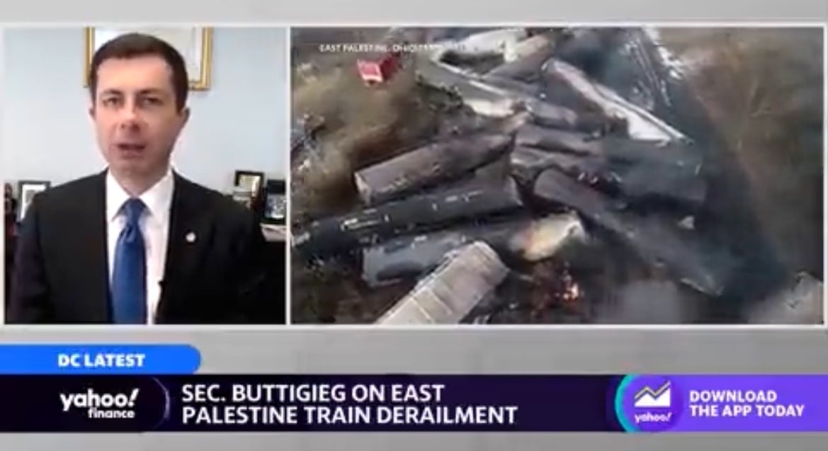 “There Are Roughly 1,000 Cases a Year of a Train Derailment” – Pete Buttigieg Downplays Ohio Train Derailment and Toxic Disaster (VIDEO)