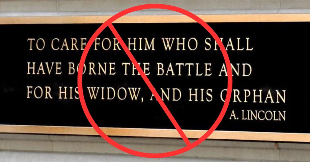 Biden’s VA Axes Lincoln Quote in 50 Percent of Facilities, Replaces with PC Version