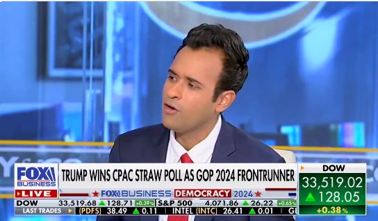 VIDEO – Vivek Ramaswamy Says RNC Consultant Offered to Boost His Finish in the CPAC Presidential Straw Poll for a Few Hundred Thousand Dollars