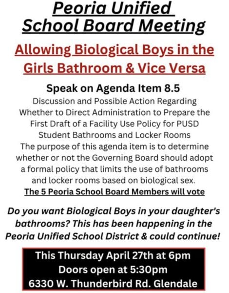 EXCLUSIVE: Concerned Arizona Mother Says Boys are Currently Allowed in Girls Locker Rooms and Showers at Her Daughter’s High School, School Board to Vote on Policy at 6 PM MST – WATCH LIVE