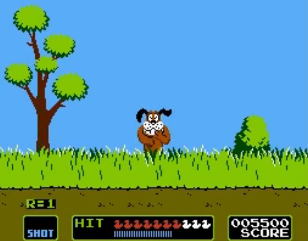 Dog From Duck Hunt Laughing At Failed Attempt