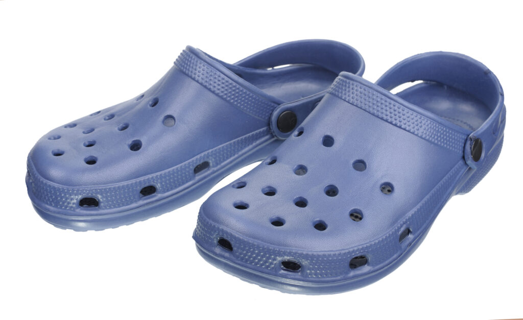 Navy Crocs shoes