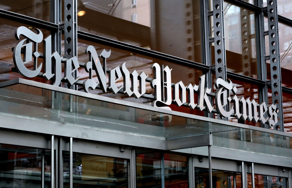 The New York Times owns The Athletic, which has lost a lot of money for the newspaper company. (Photo by Gary Hershorn/Getty Images)
