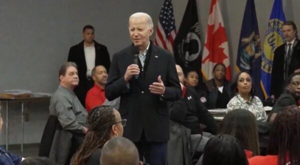 Biden Puts His Foot in His Mouth, Then Lies About Football Skills in Remarks to Auto Workers in Detroit (VIDEO)