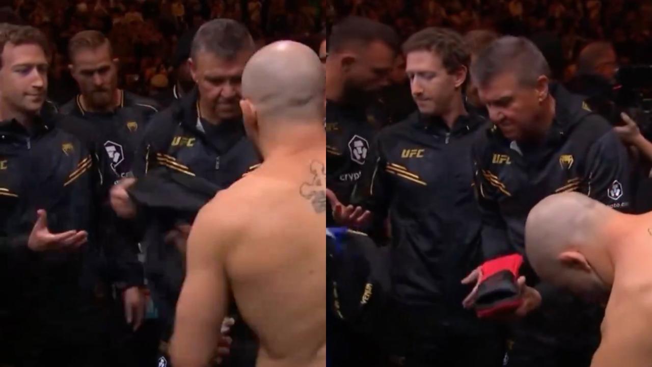 Mark Zuckerberg Gets Roasted Online After Awkward Appearance at UFC 298 Before Alexander Volkanovski Fight (VIDEO)